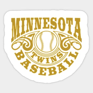 Vintage Retro Minnesota Twins Baseball Sticker